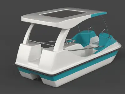 Fiberglass Pedal Boat 3D model