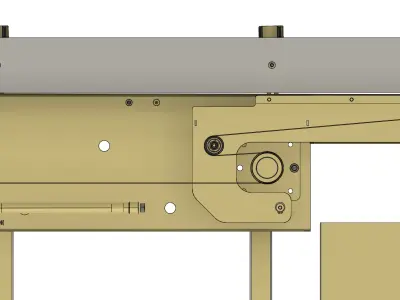 3D  Design of Belt-Retractable Conveyor Sorter 3D model
