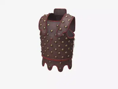 Ancient Armor SpolasOmphalatos 3D Model Game Ready PBR Low Poly Low-poly 3D model