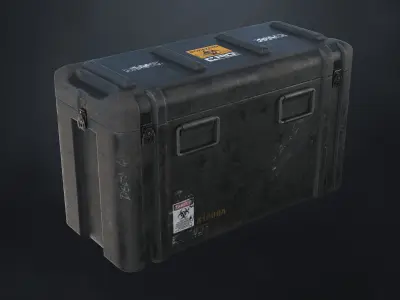 Bio Medical Storage Container Low-poly 3D model