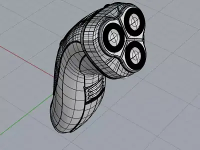 Modern Rotary Shaver Concept - High Quality Product Asset 3D model
