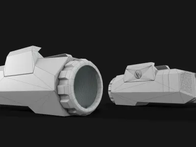 Inforce APL Handgun Weapon Mounted Light Low-poly 3D model