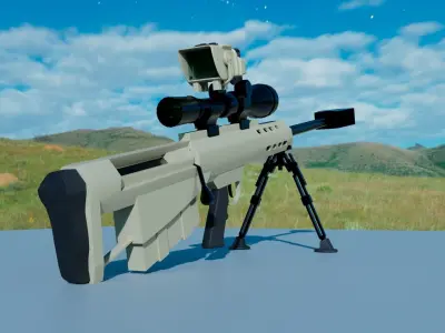 Barrett M95 Sniper 3D model