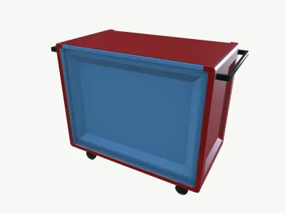 Industrial Toolbox Low-poly 3D model