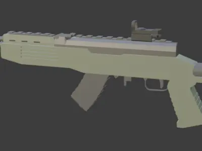 LOW - POLY SKS MODEL 3D model
