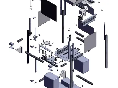 Non-standard printing machine 3D model
