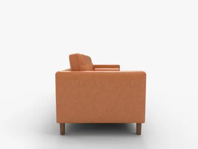 ACMEASE Faux Leather Three Seater Sofa   3D model