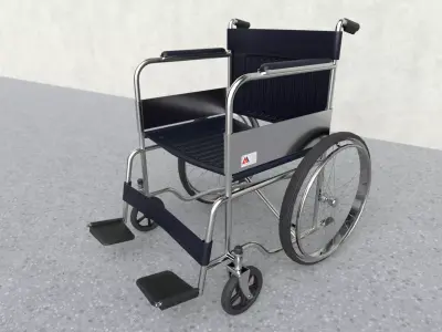 Wheelchair Low-poly 3D model purchase