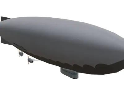 Italia N4 Airship Low-poly 3D model