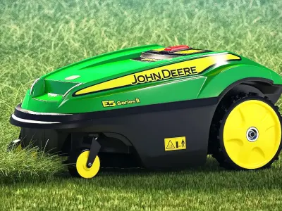 John Deere Tango E5 Robotic Lawn Mower Rigged 3D model