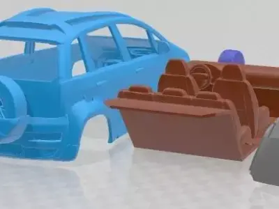 Fiat Idea Adventure 2011 Printable Car  3D print model