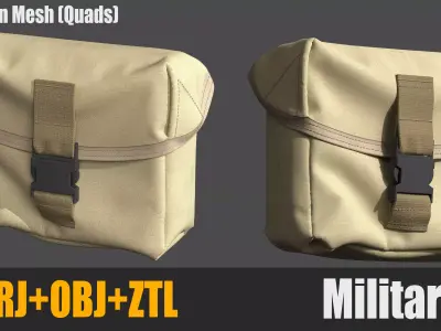 Military Bag 3D model