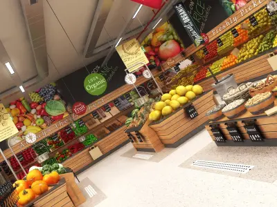  Supermarket and Natural Food Market Collection 
