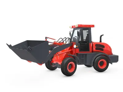 Wheel Loader  Animated 3D model