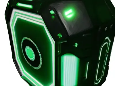 Futuristic Motion Tracker 3D Model 3D model
