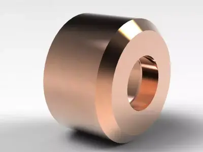 assembling model copper ring Free 3D model