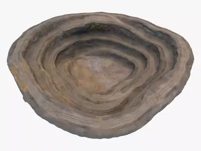 Open Pit Quarry Landscape M1 3D model