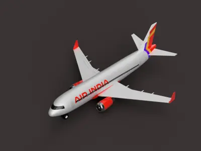 Airbus A320-200 Passenger Jet 3D Model 3D model