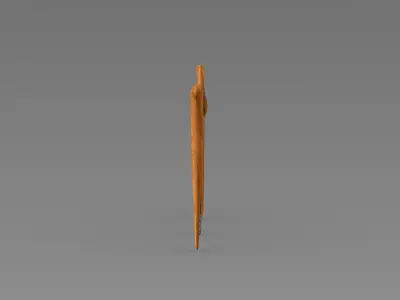 Keris Traditional Spiritual Dagger 3D model