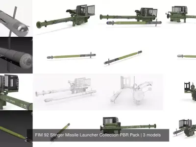 FIM 92 Stinger Missile Launcher Collection PBR Pack