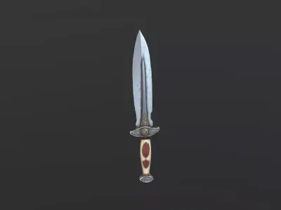 Dagger Game-Ready 3D Weapon Model Low-poly 3D model