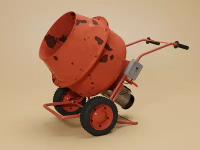 Concrete Mixer 3D model purchase