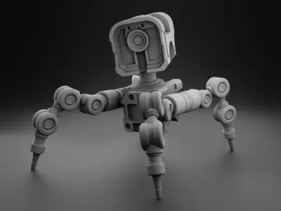 Robot tank 3D Print model 3D print model