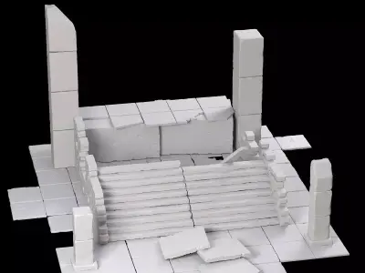 Old ruin 3D model