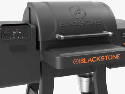  Blackstone 2258 BBQ Smoker Grill with Air Fryer Black 