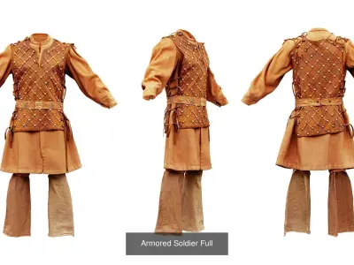 32 Cosplay Outfits 3D Model Pack