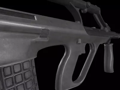 Aug A1 Rifle Low-poly 3D model
