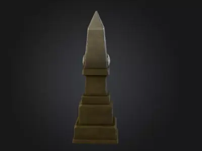 Obelisk of Time Low-poly 3D model