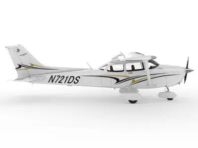 Cessna 172 Skyhawk 3D model purchase
