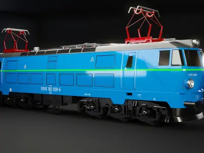 Electric Locomotive ET-22 3D model