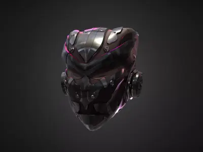 HighPoly Sci-fi Helmet - Ngchipv Free 3D model