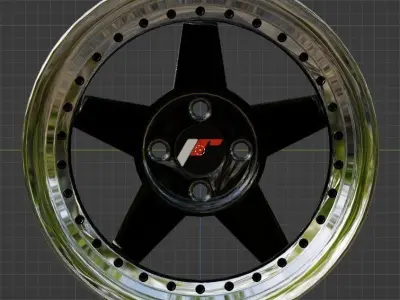 Japan Racing JR6 and JR9 Rims 3D model