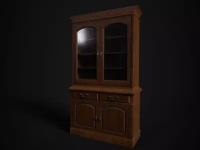 Victorian Cupboard Low-poly 3D model