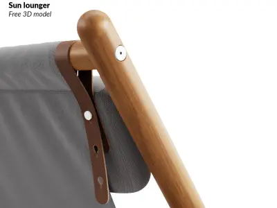 Sun lounger - Free 3D model Free 3D model