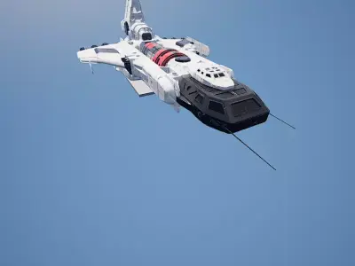 small Cruiser ship 3D model