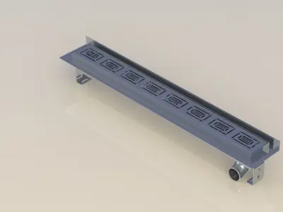 Shower linear drain 3D model