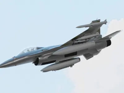 3D Fighter Aircraft and Fighter Pilot 3D model