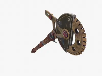 Apocalypse Axe Low-poly 3D model purchase