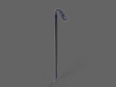 PBR Crowbar V3BlackBlue Low-poly 3D model