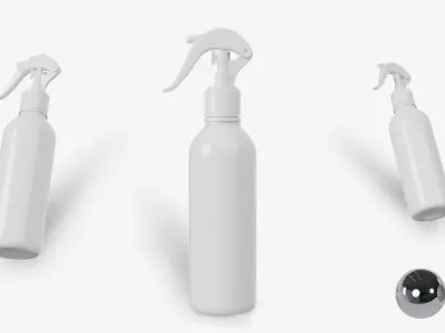 Cosmetic Spray Bottle  Low-poly 3D model