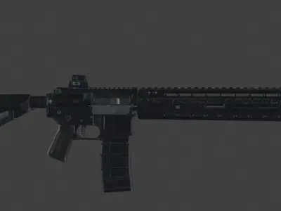 Game Ready AR-15 Low-poly 3D model