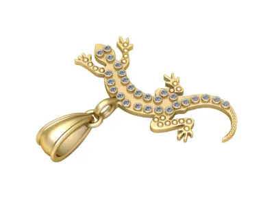 LIZARD INSECT PENDANT 3D PRINTABLE MODEL 3D print model
