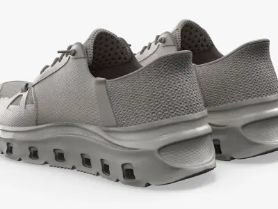  Slip Ins Work Shoes Pair Gray 