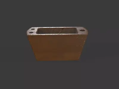 Vintage Phone Holder Low-poly 3D model