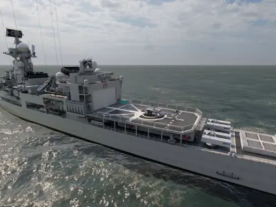 NAVY FRIGATE 3D model