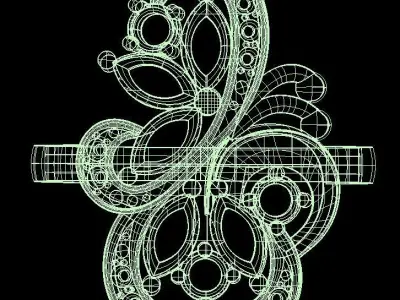 SpringButterfly Ring Part of garniture 3D print model 3D print model